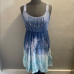 Blue Ombre Sleeveless Dress